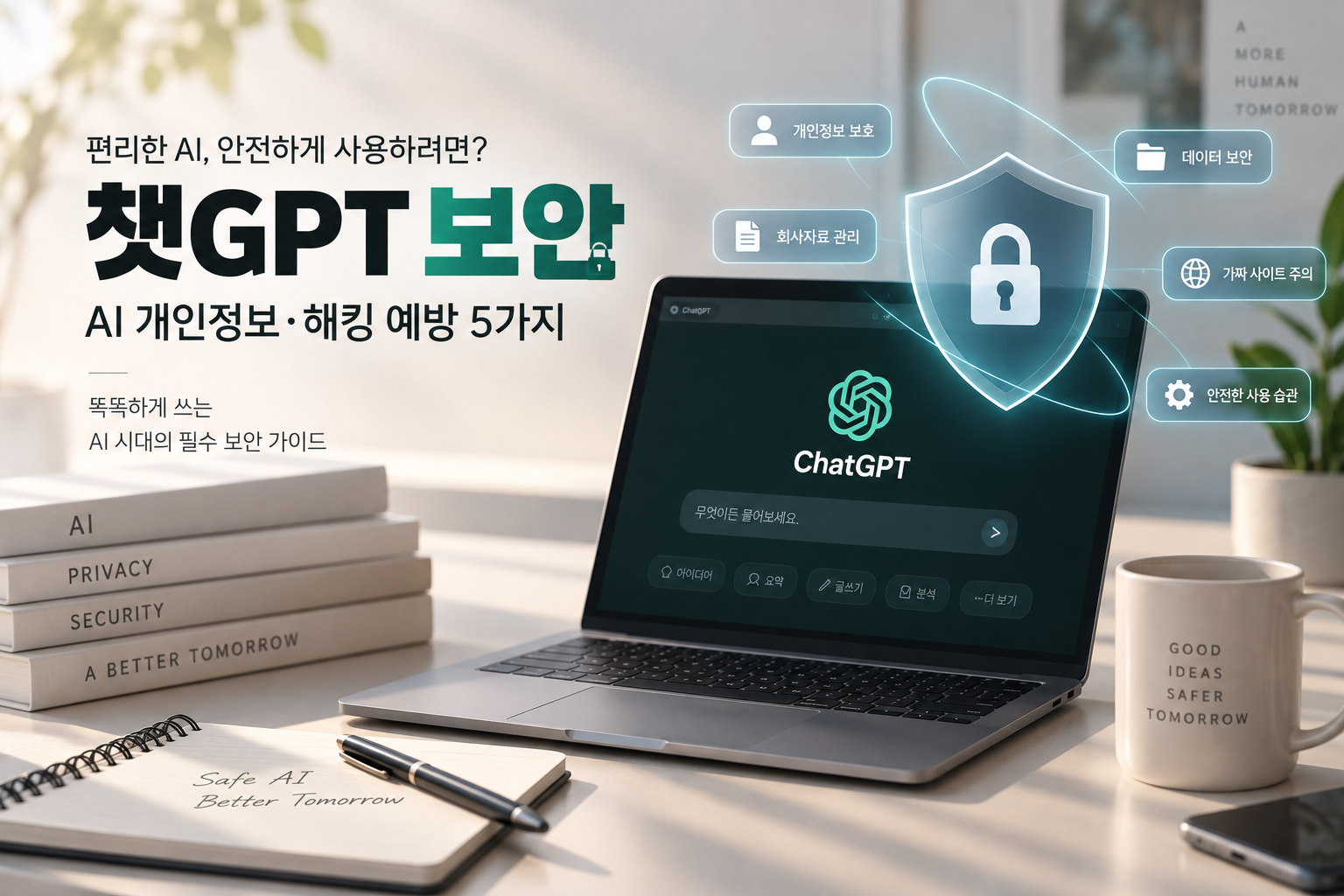 챗GPT 보안 괜찮을까?|AI 개인정보·해킹 예방 5가지